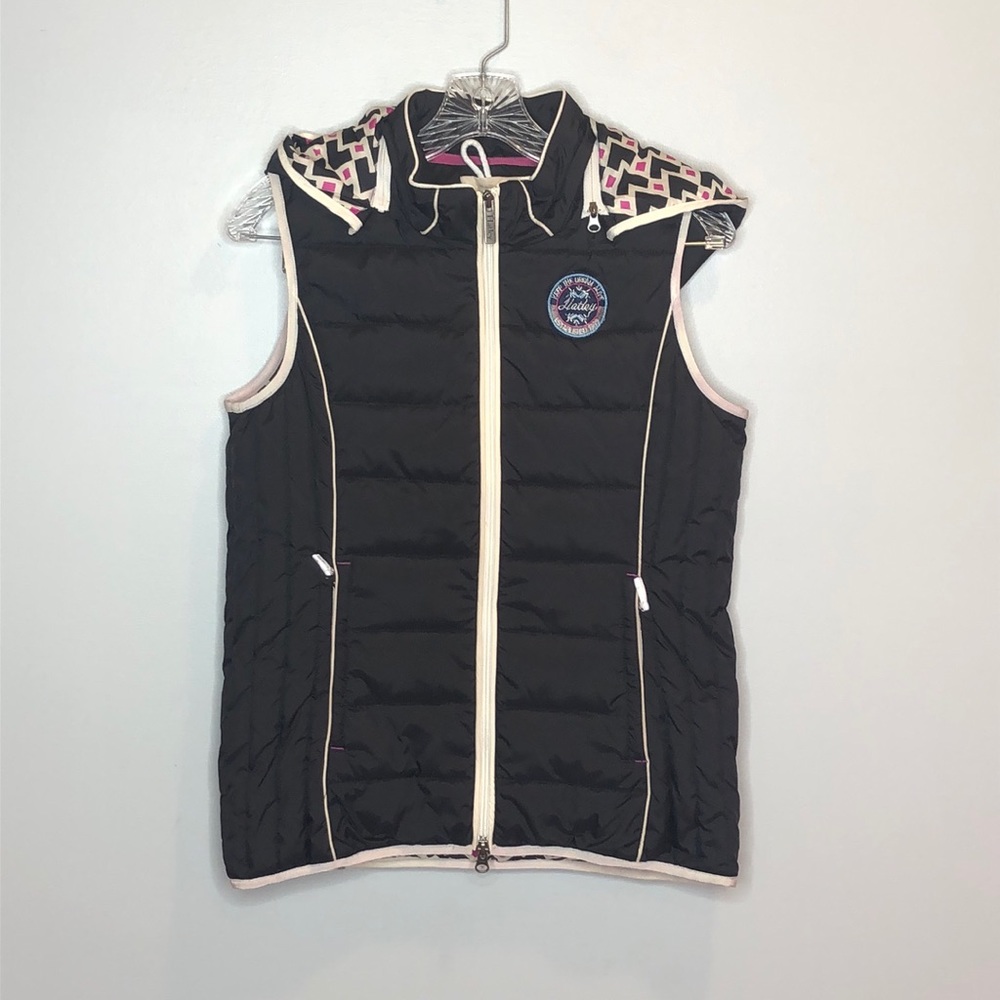 Hatley Womens Puffer Vest, Black, Size Small